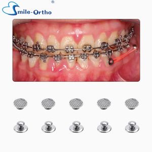 Bottone linguale dentistico ortodontico legabile con Base rotonda/quadrata per vendita calda <span class=keywords><strong>MIM</strong></span> un pezzo bottone linguale da - Product Image 1