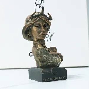 Estatua de personaje de resina personalizada, moldes de resina imperfectos para decoración del hogar, figurita hecha a mano, busto vívido