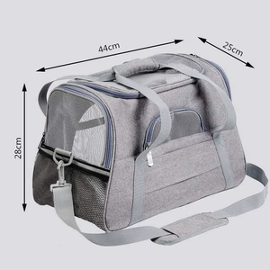 Meilleur sac de transport portable ventilé pour animaux de compagnie avec fermeture à glissière en nylon pour voler en voiture voyages en plein air petit chien chat compagnon de <span class=keywords><strong>voyage</strong></span> - Product Image 3