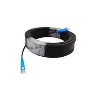 Kabel Fiber Optik FTTH FTTX Hitam LSZH Single Mode 1M 3M SC LC UPC APC Simplex Duplex Patch Cord