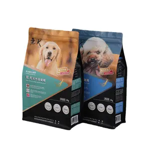 Custom Food Grade Plastic Bag Big Pet Dog Cat Litter Bag Treats Feed Food Packaging Pouch with Resealable Zipper