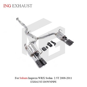 Válvula de escape de acero inoxidable de alta calidad ING Catback para <span class=keywords><strong>Subaru</strong></span> <span class=keywords><strong>Impreza</strong></span> <span class=keywords><strong>WRX</strong></span> <span class=keywords><strong>Sedan</strong></span> 2,5 T <span class=keywords><strong>2008</strong></span>-2011 silenciador con piezas de tubería de automóvil - Product Image 2