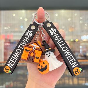 Festival transfronterizo Llavero de goma suave peculiar con temática de Halloween Regalo perfecto para estudiantes o llavero de coche - Product Image 3
