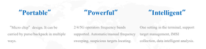 Localizador de Señales 4G/5G Portátil Inteligente, Capturador de <span class=keywords><strong>IMSI</strong></span> con Análisis de Datos, Cobertura de Trabajo de 20 m - Product Image 3