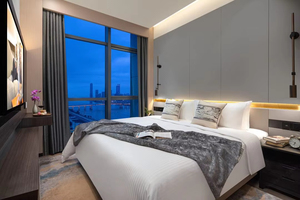 Ensemble de chambre d'hôtel moderne cinq étoiles, directement de l'usine, mobilier en bois professionnel sur mesure pour projets de villas de luxe - Product Image 2