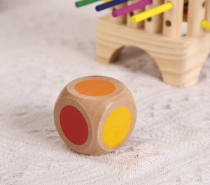Jeu de société en bois Montessori pour enfants, jeu de dés en forme de bâton coloré, jouet éducatif précoce en <span class=keywords><strong>famille</strong></span>, jeu de chute de balles - Product Image 5