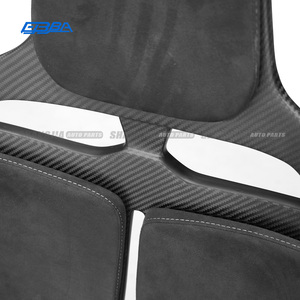Asientos de coche de alta gama personalizables en fibra de carbono seca y cuero Napa Alcantara para McLaren MSO Senna - Product Image 5