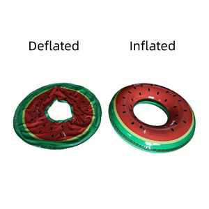 Portable Custom Summer PVC Watermelon Design <strong>Inflatable</strong> Swimming Ring Safe Circle For Kids' <strong>Pool</strong> &amp; River Tubing Water Sports - Product Image 2