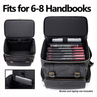 Sac de rangement de voyage pour RPG, capacité 4-8 livres, plateau en mousse miniature à 16 compartiments, poches pour dés et sangle pour carte de bataille, étui de jeu portable pour D&D