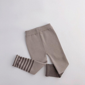 Leggings en laine tricotée pour enfants, automne et hiver, tricot élastique, pantalon de mode pour bébé - Product Image 5