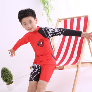 Maillot <span class=keywords><strong>de</strong></span> <span class=keywords><strong>bain</strong></span> deux pièces en polyester à manches longues pour garçons, taille moyenne et grande, ensemble <span class=keywords><strong>de</strong></span> maillots <span class=keywords><strong>de</strong></span> <span class=keywords><strong>bain</strong></span> pour enfants et étudiants, taille grande - Product Image 2