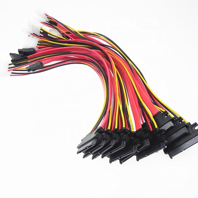 Desktop Computer Hard Driver Molex IDE 4pin to 15pin Serial Interface IDE Sata Power Cable