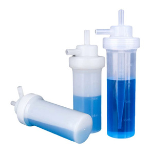 Bouteille d'absorption en plastique, flacon tampon à bulles en polyéthylène PE pour la collecte de gaz en laboratoire 75 ml 100 ml - Product Image 6