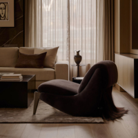 Fauteuil lounge moderne en velours et crin de cheval, fauteuils d'appoint en bois doux pour appartement, salle à manger, salon, chambre à coucher, faits à la main