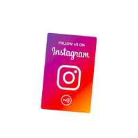 Prix d'usine, vente en gros, carte NFC en plastique 13,56 MHz, carte PVC, Whatsapp pour les informations sur les réseaux sociaux, programmable
