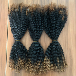 Extensions de cheveux de tressage en vrac de vague profonde naturelle vierge non traitée tresses Boho sans trame pour tresser des cheveux humains - Product Image 3