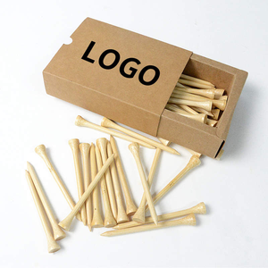 工場卸売 カスタムゴルフティー 名入れボックス付き 高品質 42mm 70mm 83mm オリジナルゴルフティー 丈夫なティー ゴルフボールホルダー - Product Image 4