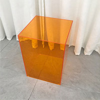 Produit de traitement personnalisé en usine Boîte de présentoir en acrylique pour le stockage d'étagère d'ornement