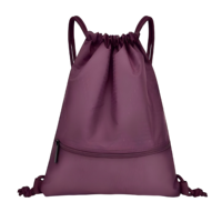 Sac de natation portable à cordon de serrage, pliable, peu encombrant, respirant, durable, imperméable en PVC, séchage rapide, sangles plus fines, s'adapte à toutes les morphologies
