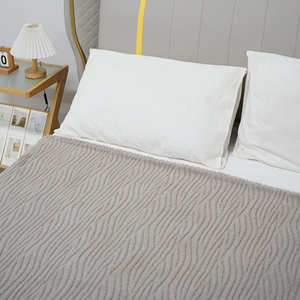 Manta de lana de punto súper suave, patrón de rayas, franela cálida ligera y acogedora para todas las estaciones, estilo moderno - Product Image 3