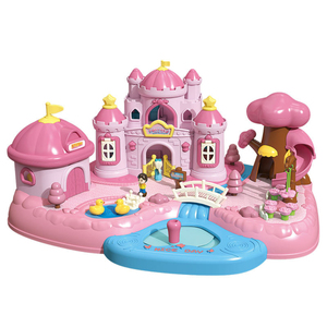 Ensemble de jeu d'imitation pour enfants en plastique ABS, Château de rêve de princesse avec lumières musicales et contrôle magnétique, pour l'éveil éducatif et l'interaction parent-enfant - Product Image 2