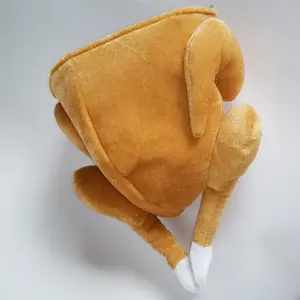 추수 감사절 파티 남여 공용 드럼 스틱 모자 봉제 치킨 다리 터키 모자