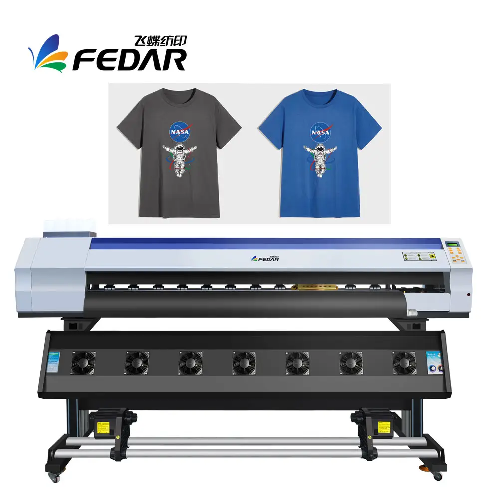 15 Jahre Erfahrung Drucker Lieferant T-Shirt Druck 1,9 m Doppel köpfe Digital Textile DTG Drucker