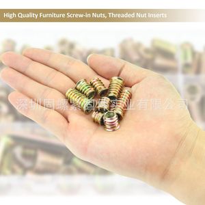 Baiguluo Furniture Screw In Nuts Threaded Insert Assortment 152pcs Set Zinc Plated Alloy Steel Grade A Standard - Product Image 4