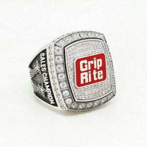 Anillo de Campeonato Personalizado de Alta Calidad con Cristales de Rhinestone, Chapado en Plata/Oro, Unisex, Anillos de Campeones Personalizables - Product Image 4