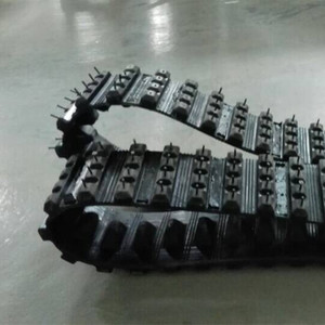 Đường ray cao su và sợi rộng 100mm cho xe trượt tuyết/người tuyết với màu đen - Product Image 3