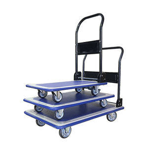 Superior-Quality Stainless Steel Utility Cart With Ergonomic Handle And Shock Absorption Wheels For Office And Warehouse Use - Product Image 1