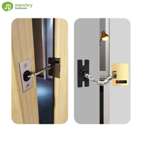 Puerta DE SEGURIDAD DE ACERO INOXIDABLE Slam Guard Cerradura de cadena oculta Hotel Cadena de puerta oculta
