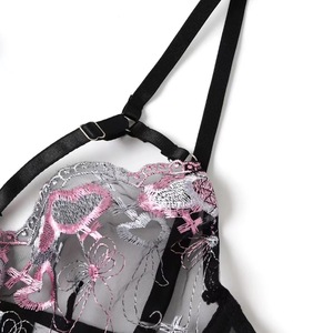 ชุดเซ็กซี่สามชิ้นสไตล์ยุโรปและอเมริกา, AliExpress, เข็มขัดปักลายหัวใจ, คอร์เซ็ท, ชุดรัดรูปแบบสายไขว้ - Product Image 4