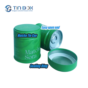 Scatola Rotonda <span class=keywords><strong>in</strong></span> Latta Lucida Personalizzata con Tappo a Vite per Tè Matcha, Caffè <span class=keywords><strong>in</strong></span> Polvere, Conservazione Alimenti e Prodotti <span class=keywords><strong>in</strong></span> Scatola - Product Image 3