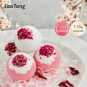 Bombas de Baño Artesanales Ecológicas con Aroma a Rosas y Aceites Esenciales - <span class=keywords><strong>Regalo</strong></span> Hidratante para <span class=keywords><strong>Spa</strong></span>, Cumpleaños y San Valentín para Mujeres - Product Image 1