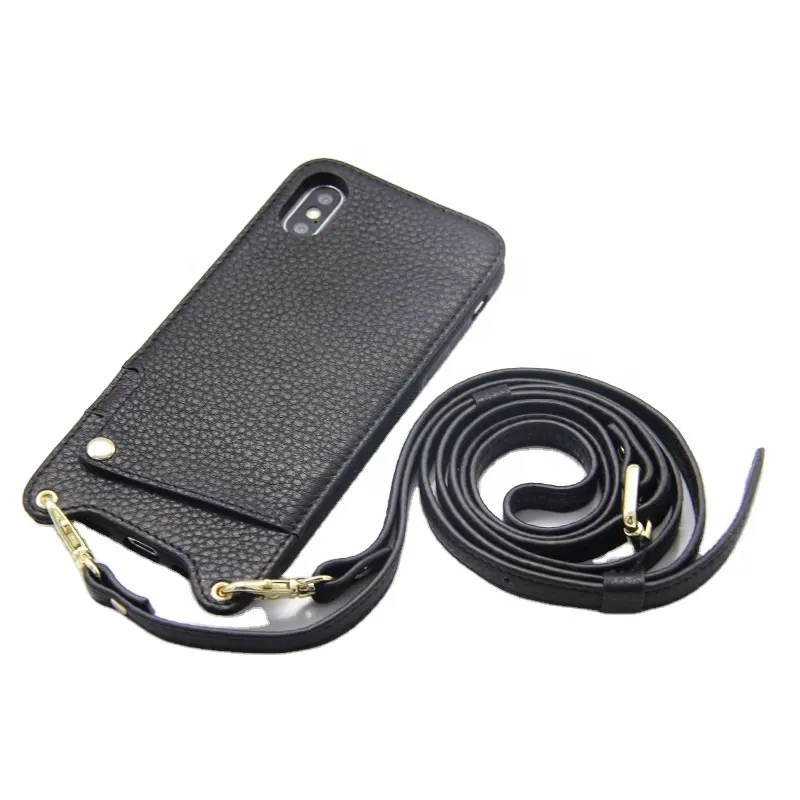 Coque de téléphone portable avec lanière, collier et bracelet, pour iPhone X XS, nouveau produit de luxe, tendance