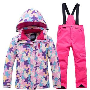 Amropi Combinaison De Ski Bébé Filles Veste De Duvet à Capuche Et Pantalons De Neige 2 Pièces