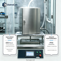 Boîtier en acier inoxydable testé en pulvérisation salée L CE RoHS 480H, boîtier IP66 pour environnements difficiles HMB-BX