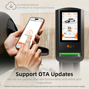 Borne de recharge murale EV Type 1 Feyree avec autorisation par carte RFID, 7,6 kW, écran tactile 7 pouces, contrôle par application, mise à jour OTA, historique de charge, chargeur de voiture 12 kW - Product Image 5