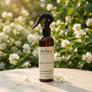 Eco-friendly Custom Label Jasmine Mogra Room Deodorizer Long-Lasting <b>Essential</b> Oil Base Liquid Spray <b>Home</b> Car Hotel Factory - Product Image 1