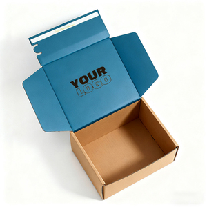Boîtes postales ouvertes déchirables personnalisées Comparaison de taille Tear Off Package Boîte d'expédition Tear Strip Packaging - Product Image 5