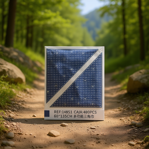 Pañuelo Triangular Multifuncional de 60x135 cm para Uso en Exteriores con Diseño de Lunares - Product Image 3