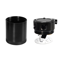 Universal Compact Racing Baffled 2-Port Oil Catch Can Tank Bộ Tách Dầu Không Khí Ấm Hai Lỗ Thoáng Khí