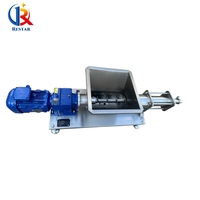 Pompe à vis en acier inoxydable avec trémie pour ligne de production de jus de fruits et légumes, pulpes de fruits / confitures