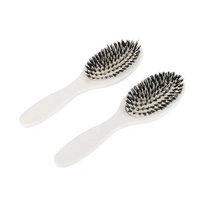 Brosse à perruque personnalisée ARLANY, poils de sanglier et nylon blancs, brosses à cheveux pour femmes, brosse à cheveux en bois pour extensions de cheveux