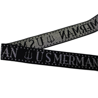 À la mode Doux Brillant Logo Personnalisé Ceinture Nylon Spandex Paillettes Jacquard Cheveux Bande Élastique pour les Femmes
