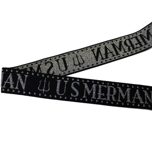 Thời Trang Mềm Sáng Bóng Biểu Tượng Tùy Chỉnh Dây Thắt Lưng Nylon Spandex Long Lanh Jacquard Tóc Ban Nhạc Đàn Hồi Cho Phụ Nữ - Product Image 5