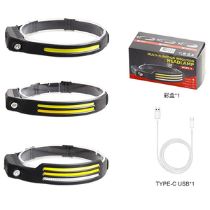 Haz de luz impermeable rojo azul amarillo para caza faro recargable LED COB portátil súper brillante con Sensor de movimiento - Product Image 6