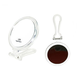 Espejo de mano plegable compacto/Espejo de sobremesa para maquillaje con dos lados, aumento de 20X y visión auténtica - Product Image 5