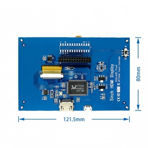 ใช้งานร่วมกับราสเบอร์รี่พาย 5 นิ้วหน้าจอสัมผัส HDMI A+/B+/2B หน้าจอ LCD ความละเอียดสูง 800*480 ความละเอียดสูง - Product Image 3